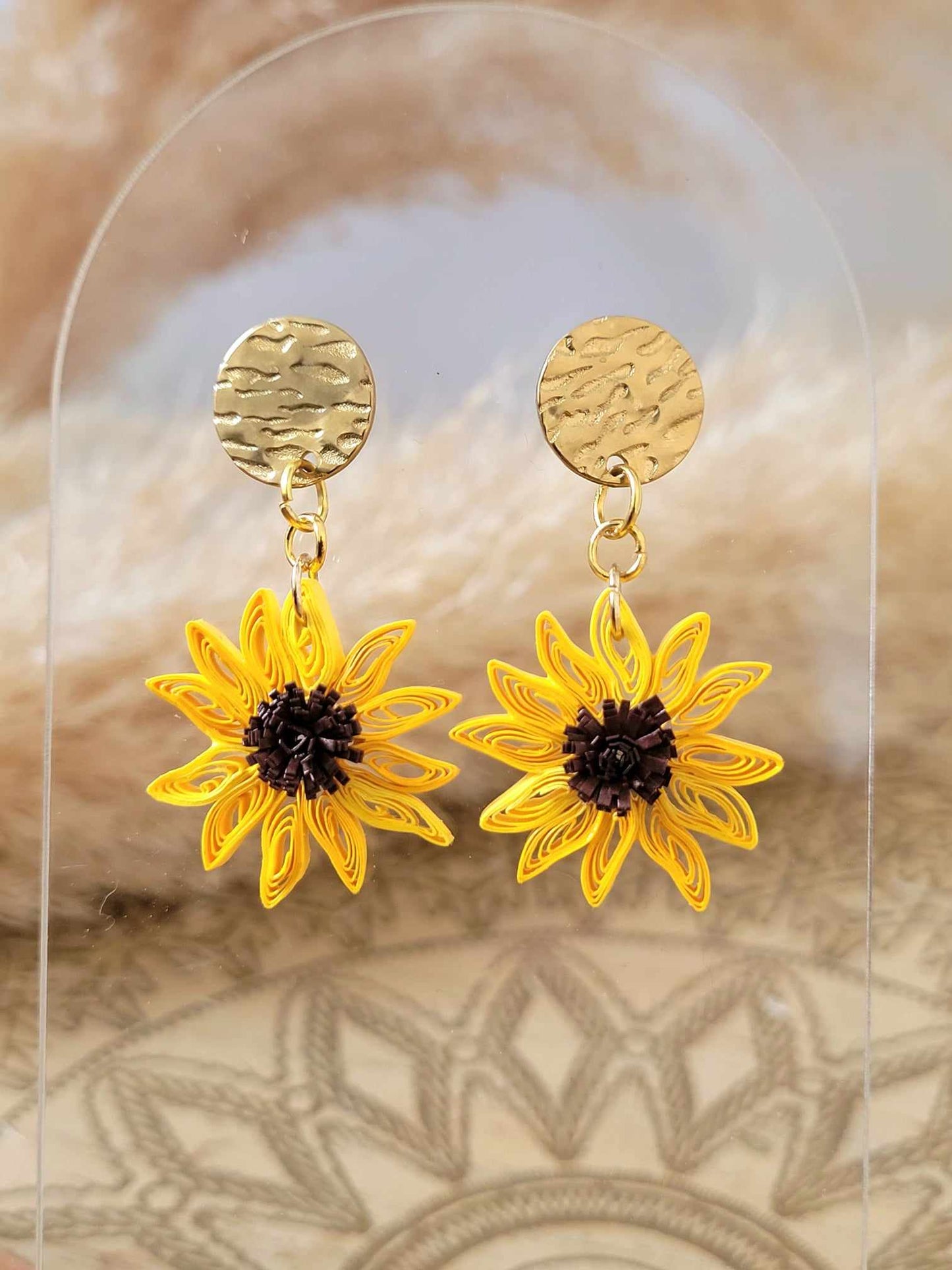 Boucles d'oreilles TOURNESOL