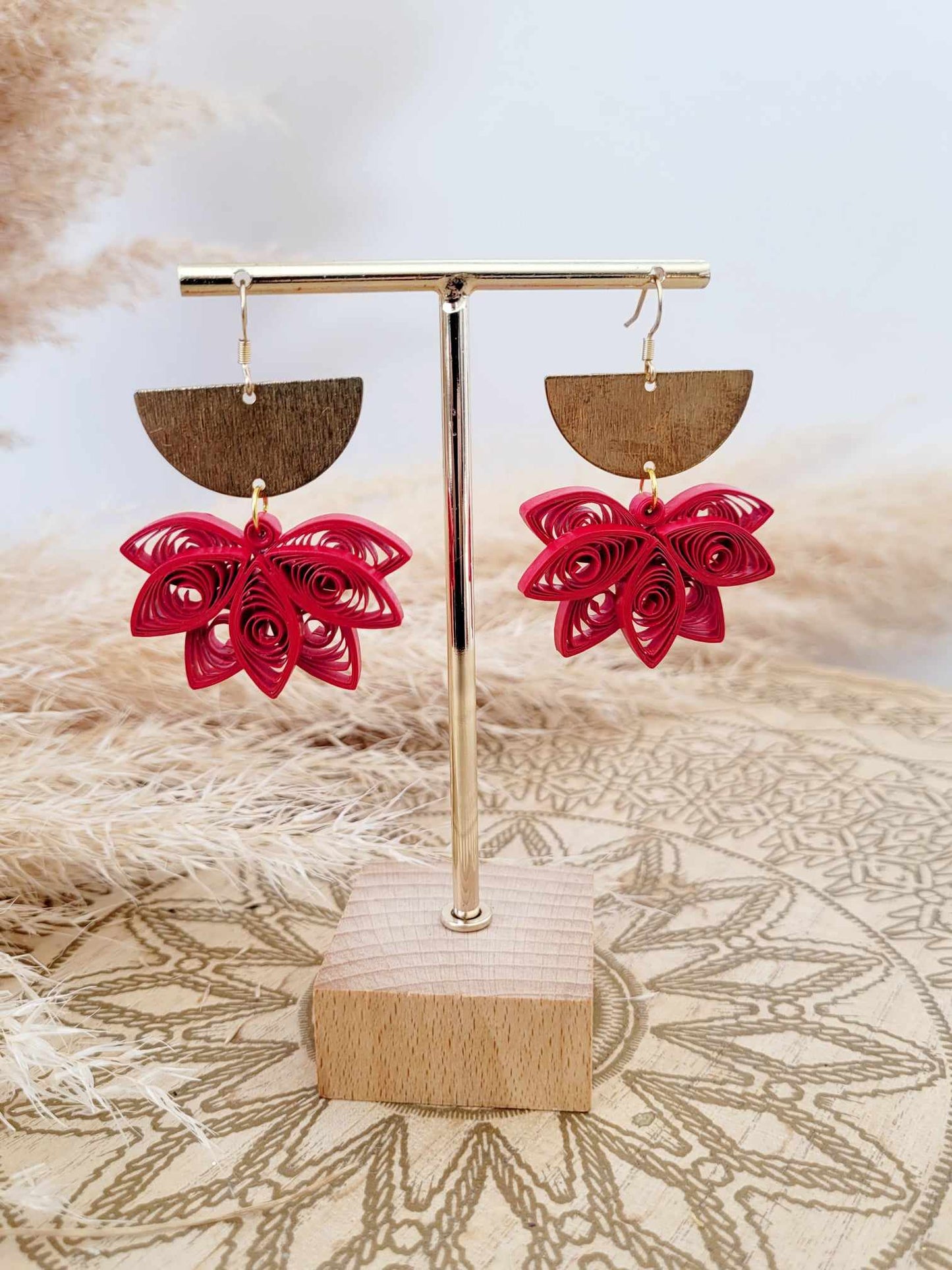 Boucles d'oreilles GROS LOTUS