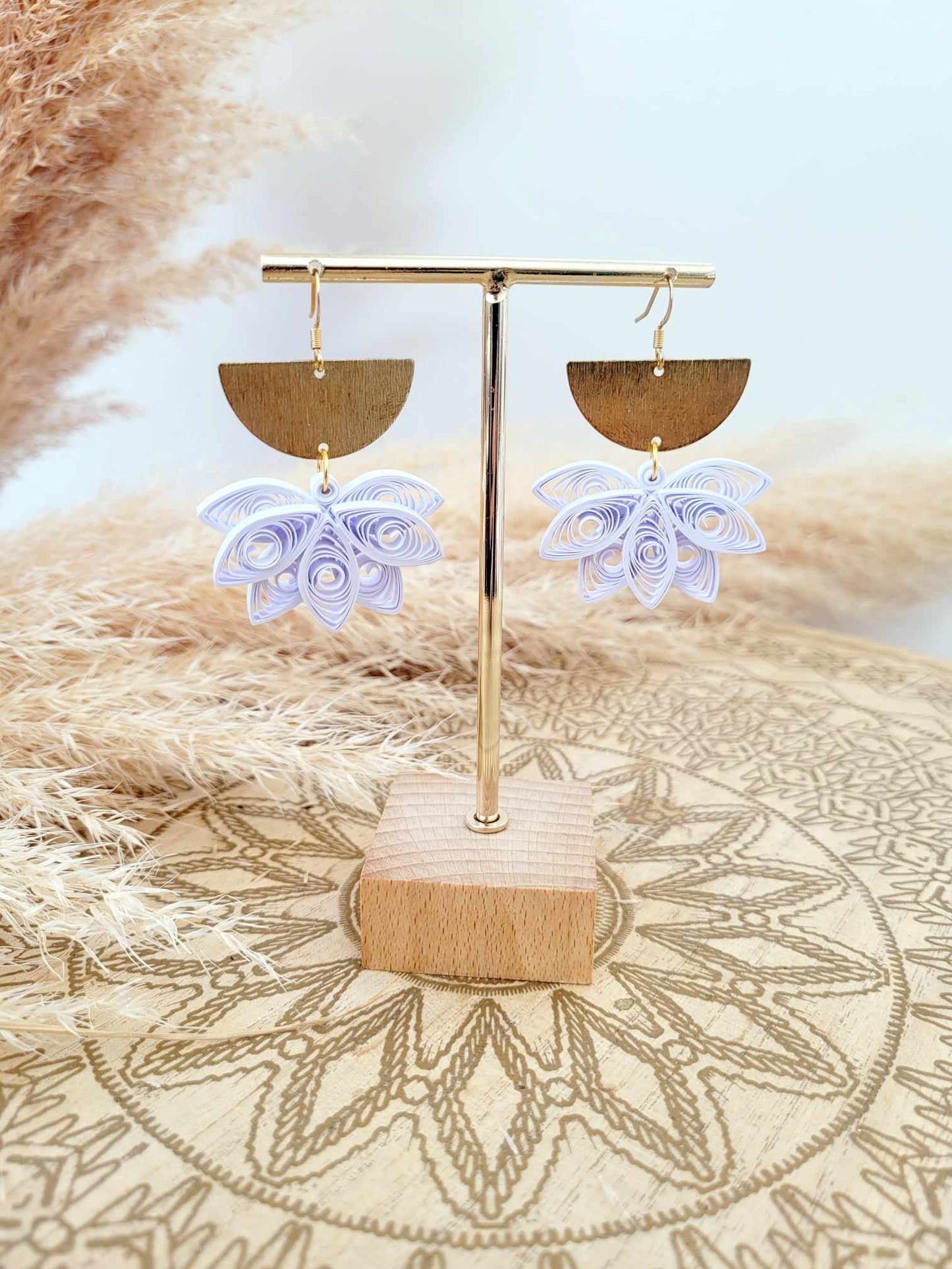 Boucles d'oreilles GROS LOTUS