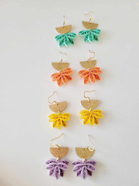 Boucles d'oreilles PETIT LOTUS