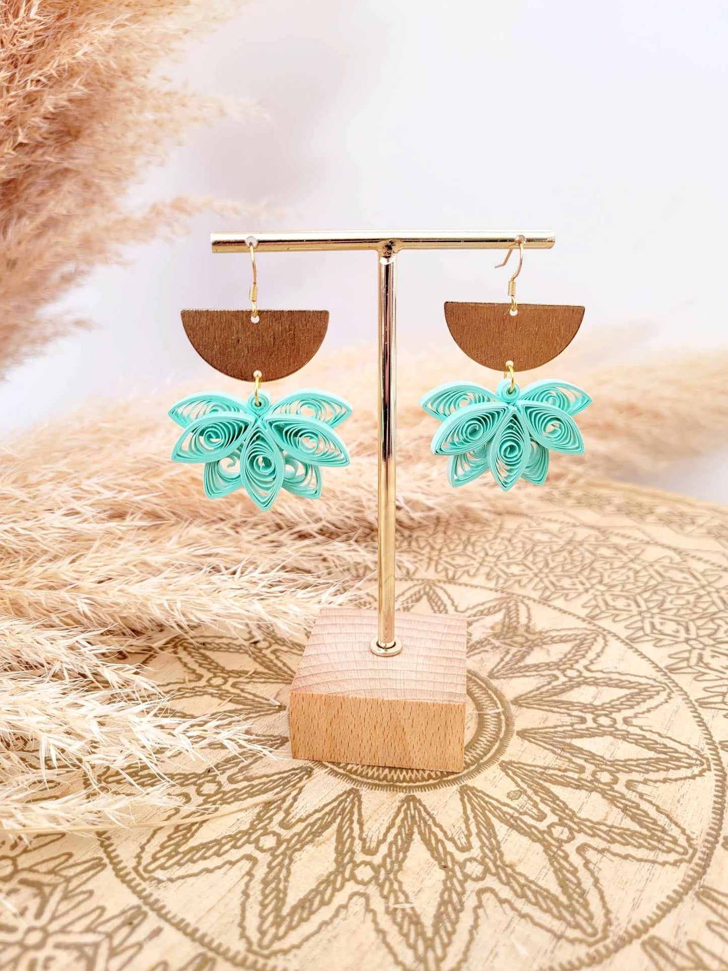 Boucles d'oreilles GROS LOTUS