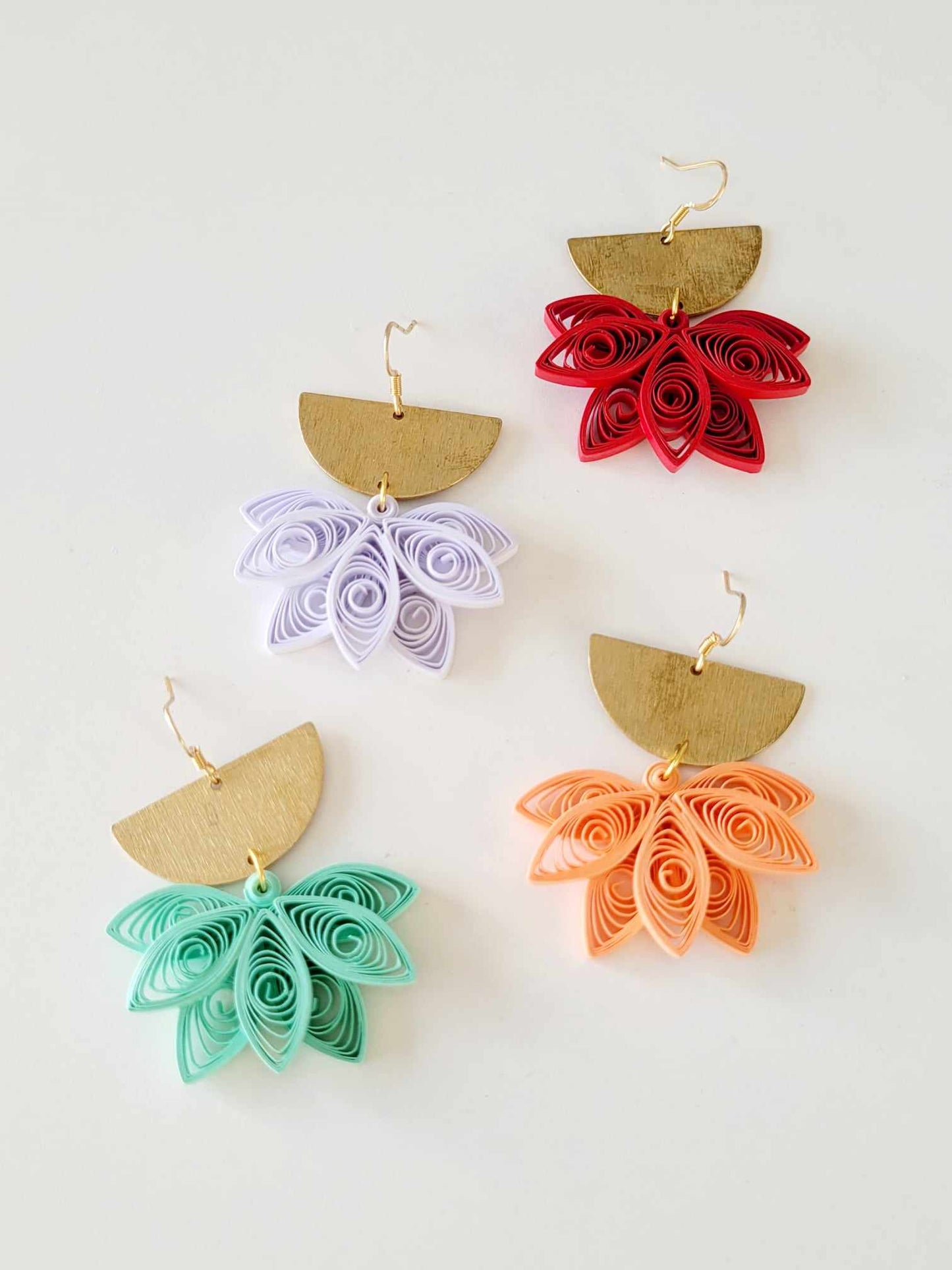 Boucles d'oreilles GROS LOTUS