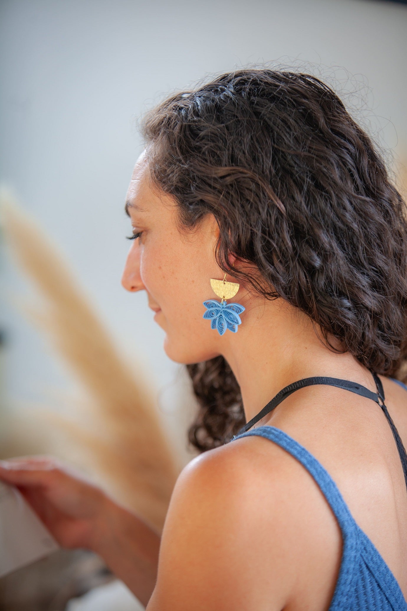 Boucles d'oreilles GROS LOTUS