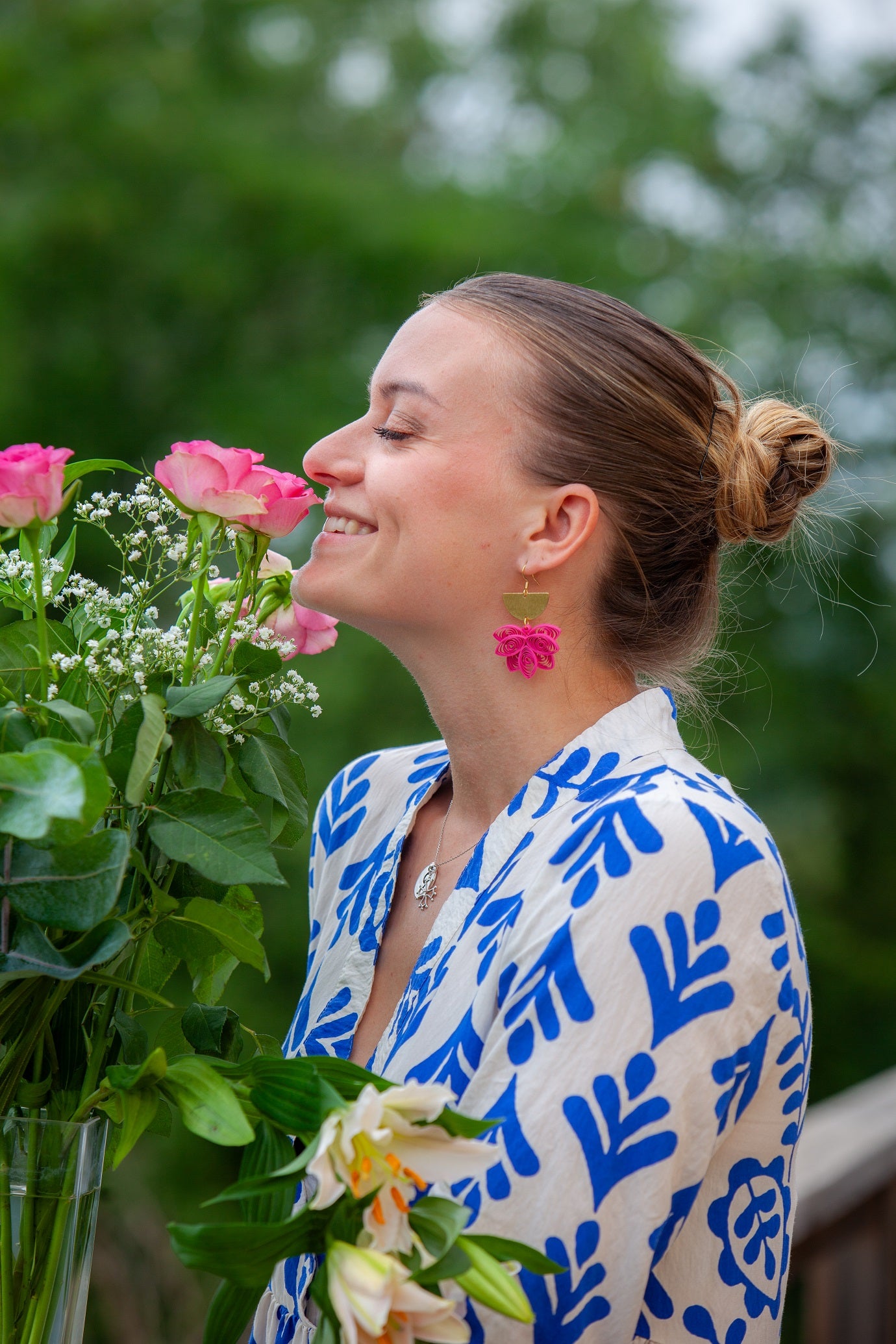 Boucles d'oreilles GROS LOTUS